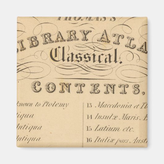 Thomas's Library Atlas Magneet (Voorkant)