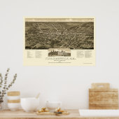 Thomasville, GA Panorama - 1885 Poster (Keuken)