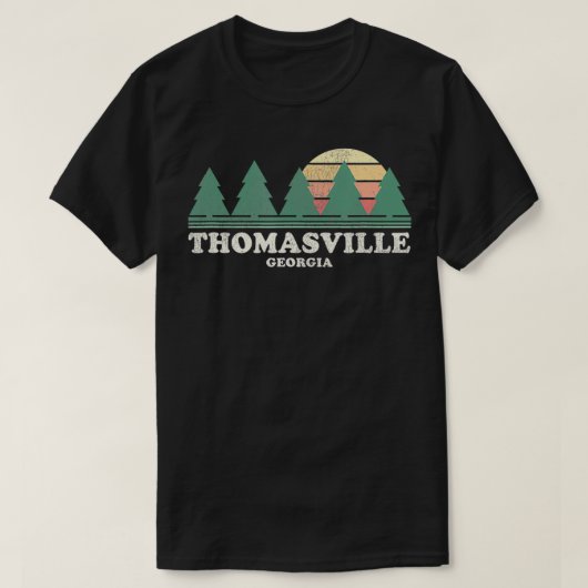 Thomasville GA Throwback T-shirt Retro 70s Des (Design voorkant)
