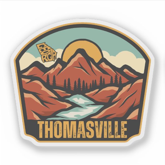 Thomasville, Georgia Sticker (Voorkant)