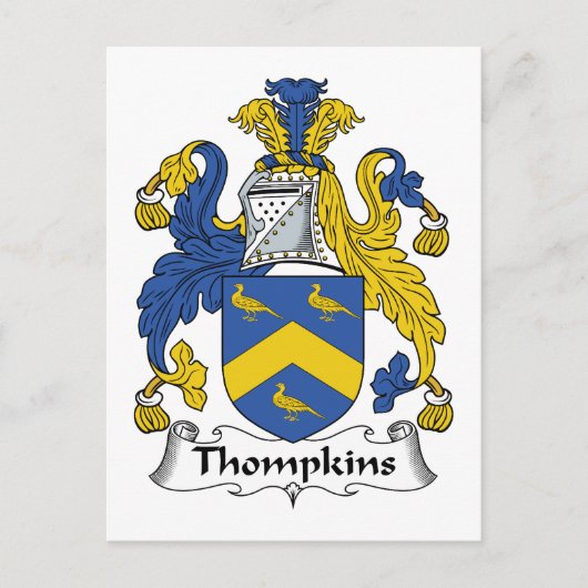 Thompkins Family Crest Briefkaart (Voorkant)