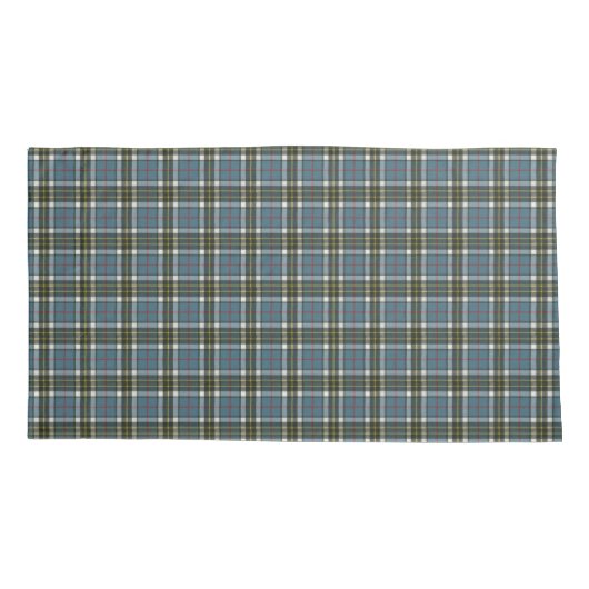 Thompson Blue Original Scottish Tartan Kussensloop (Achterkant-Links)