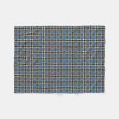 Thompson Clan Lichtblauw en Zwart Jurk Tartan Fleece Deken (Voorkant (Horizontaal))