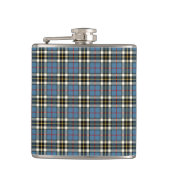 Thompson Clan Lichtblauwe jurk Tartan Heupfles (Voorkant)