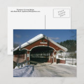 Thompson Covered Bridge, Swanzey New Hampshire Briefkaart (Voorkant / Achterkant)