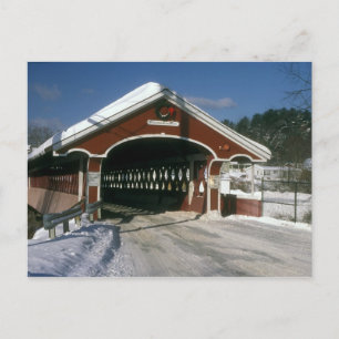 Thompson Covered Bridge, Swanzey New Hampshire Briefkaart