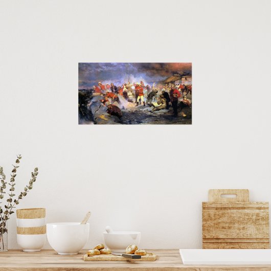 Thompson - Defense of Rorkes Drift Poster (Keuken)