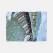 Thompson Falls Dam Fleece Deken (Voorkant (Horizontaal))