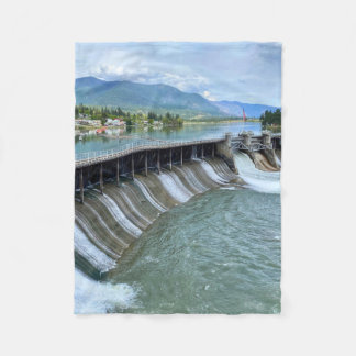 Thompson Falls Dam Fleece Deken