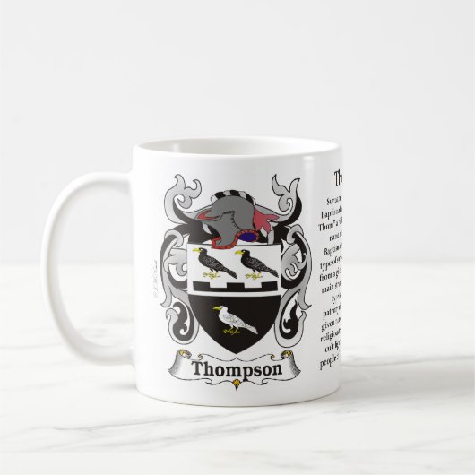 Thompson Family Coat of Arms Mok (Links)