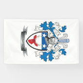 Thompson Family Crest Coat of Arms Spandoek (Horizontaal)