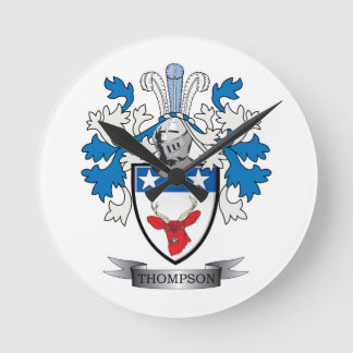 Thompson Family Crest Coat. Ronde Klok