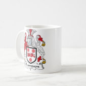 Thompson Family Crest Koffiemok (Voorkant links)