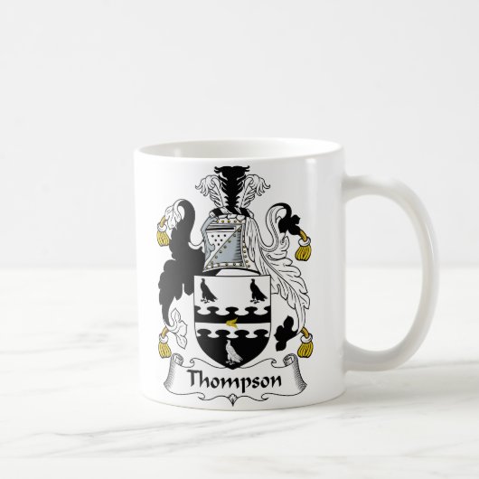 Thompson Family Crest Koffiemok (Rechts)
