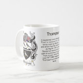 Thompson Family Crest Mok (Voorkant links)