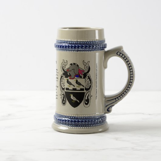 Thompson Family Crest Stein Bierpul (Rechts)
