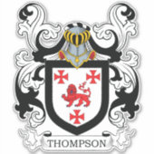Thompson Family Crest Sticker (Voorkant)