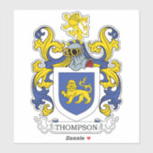 Thompson Family Crest Sticker (Vel)