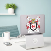 Thompson Family Crest Sticker (Laptop op bureau)