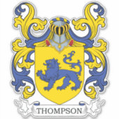 Thompson Family Crest Sticker (Voorkant)