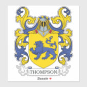Thompson Family Crest Sticker (Vel)