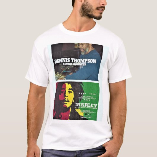 THOMPSON GELUIDSCHECK Heren Basic T-Shirt (Voorkant)
