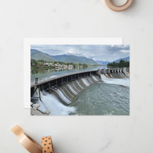 Thompson Herfsten Dam Notitiekaartje (Voorkant / Achterkant in situ)