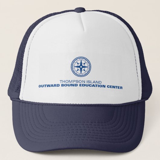 Thompson Island Navy Blue Trucker Hat Pet (Voorkant)