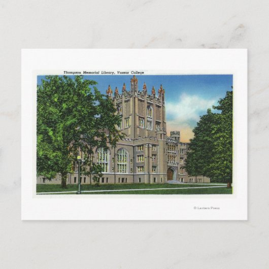 Thompson Memorial Library, Vassar College Briefkaart (Voorkant)