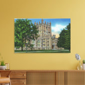 Thompson Memorial Library, Vassar College Canvas Afdruk (Insitu (Woonkamer))