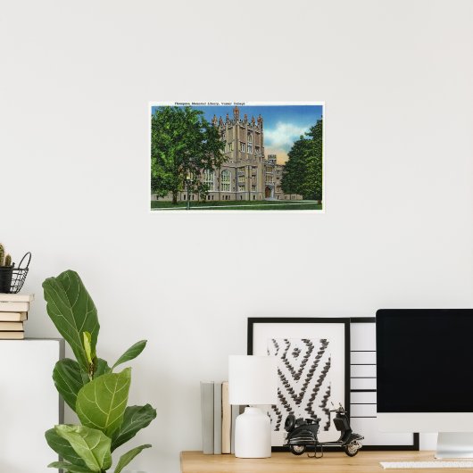Thompson Memorial Library, Vassar College Poster (Thuiskantoor)