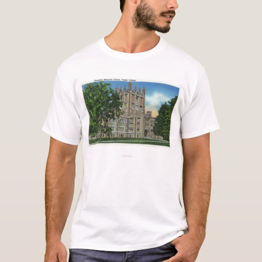Thompson Memorial Library, Vassar College T-shirt (Voorkant)
