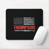 Thompson Naam Amerikaanse vlag - Thompson Achterna Muismat (Met muis)