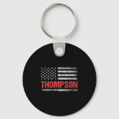 Thompson Naam Amerikaanse vlag - Thompson Achterna Sleutelhanger (Voorkant)