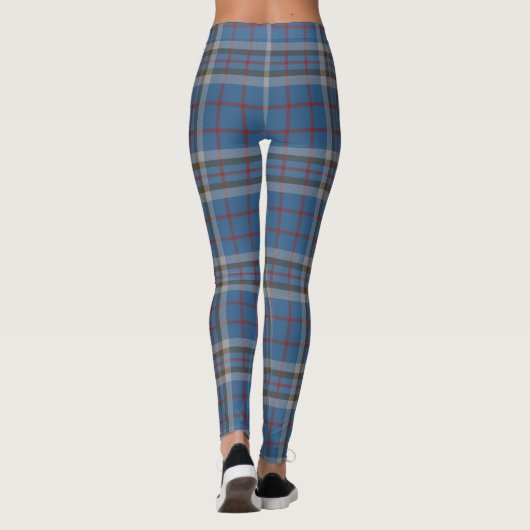 Thompson Pset Gray Blue Tartan Leggings (Achterkant)