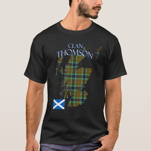 Thompson Scottish Clan Tartan Schotland T-shirt (Voorkant)