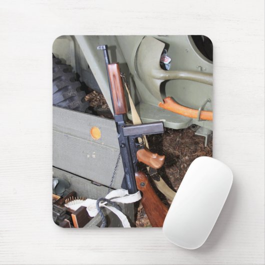 Thompson SMG van Jeep Muismat (Met muis)