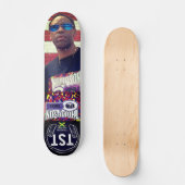 THOMPSON SPIN TWINS DINO Skateboard, 7¾" Deck Persoonlijk Skateboard (Voorkant)
