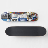 THOMPSON SPIN TWINS (OFFICIËLE MERCHANDISE) TOUR PERSOONLIJK SKATEBOARD (Horizontaal)
