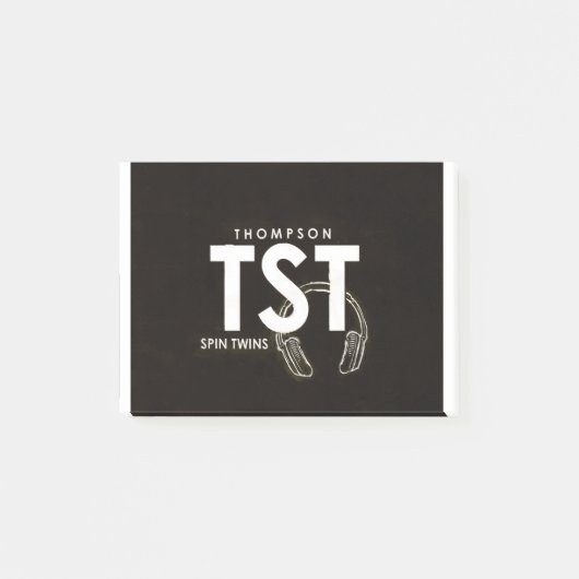 THOMPSON SPIN TWINS (OFFICIËLE MERCHANDISE) TOUR POST-IT® NOTES (Voorkant)