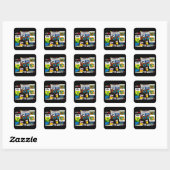 THOMPSON SPIN TWINS Square Stickers (Vel)