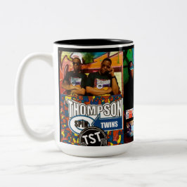 THOMPSON SPIN TWINS Two-Tone Mok, 15 oz Tweekleurige Koffiemok