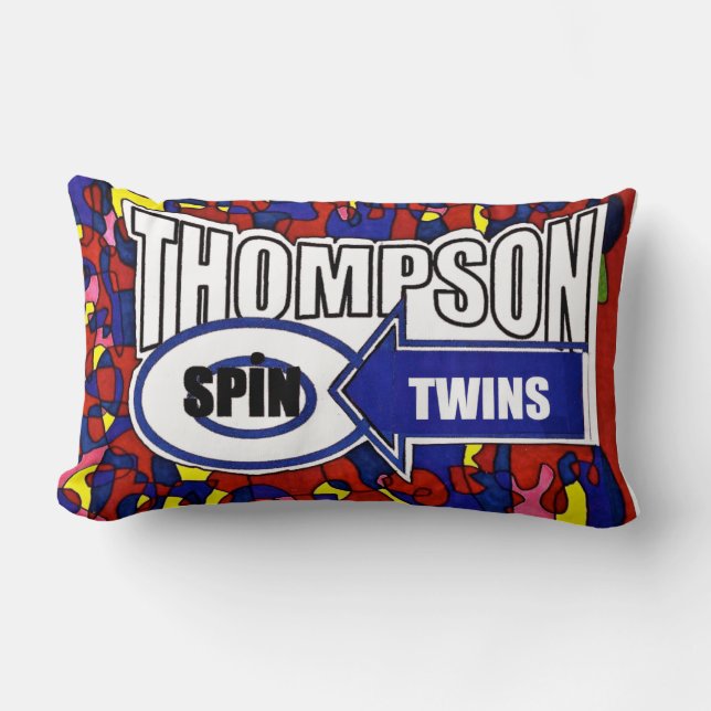 THOMPSON SPIN TWINS Worp Kussen (Voorkant)