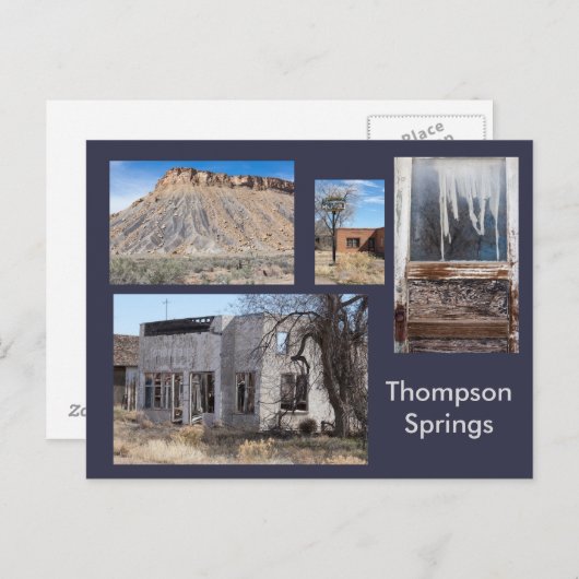 Thompson Springs Modern Ghost Town, Utah Briefkaart (Voorkant / Achterkant)