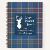 Thompson Tartan Gepersonaliseerde speldenfamilie R Notitieboek (Voorkant)