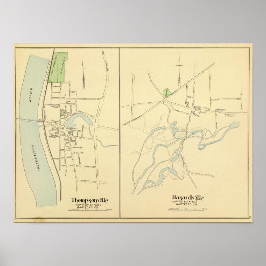 Thompsonville, Hazardville Poster (Voorkant)