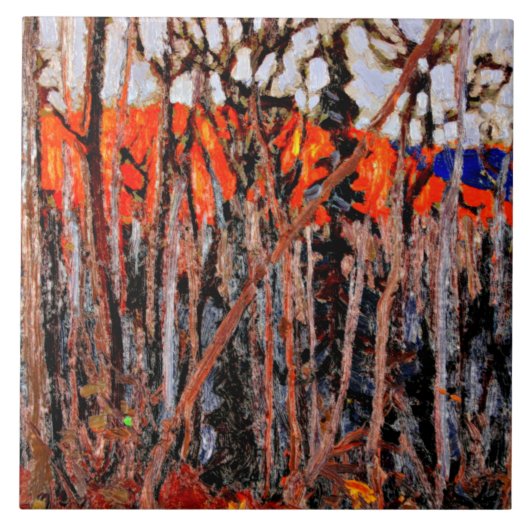 Thomson - Algonquin Park Hoesje-Mate iPhone Case Tegeltje (Voorkant)