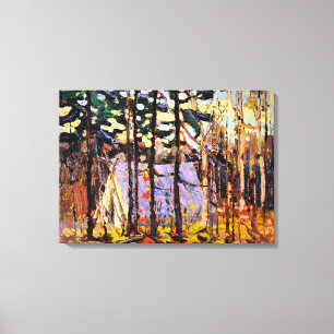 Thomson - Artist's Kamp, Canoe Lake Canvas Afdruk