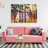 Thomson - Artist's Kamp, Canoe Lake Canvas Afdruk (Insitu (Woonkamer))