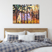 Thomson - Artist's Kamp, Canoe Lake Canvas Afdruk (Insitu (Slaapkamer))